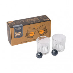 Set Whiskeyglas & Stenar